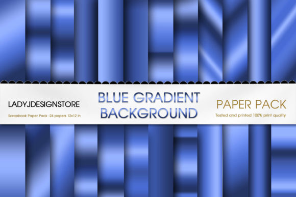Download Blue Gradient, Blue Digital Paper - Blue Collection