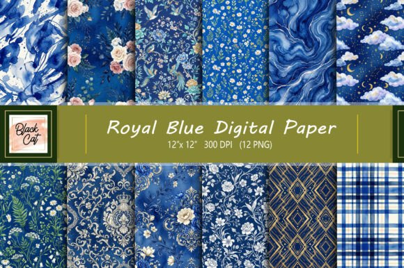 Download Royal Blue Digital Paper - Blue Collection