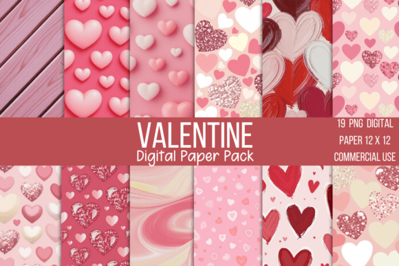 Download Valentine Digital Paper - Valentine digital paper Collection