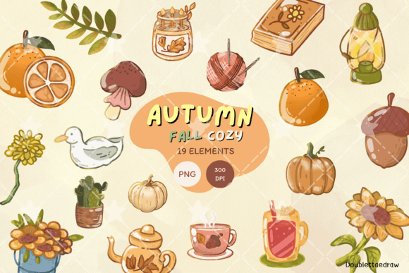 Download Autumn Vibes PNG Clipart Set - Premium Resources