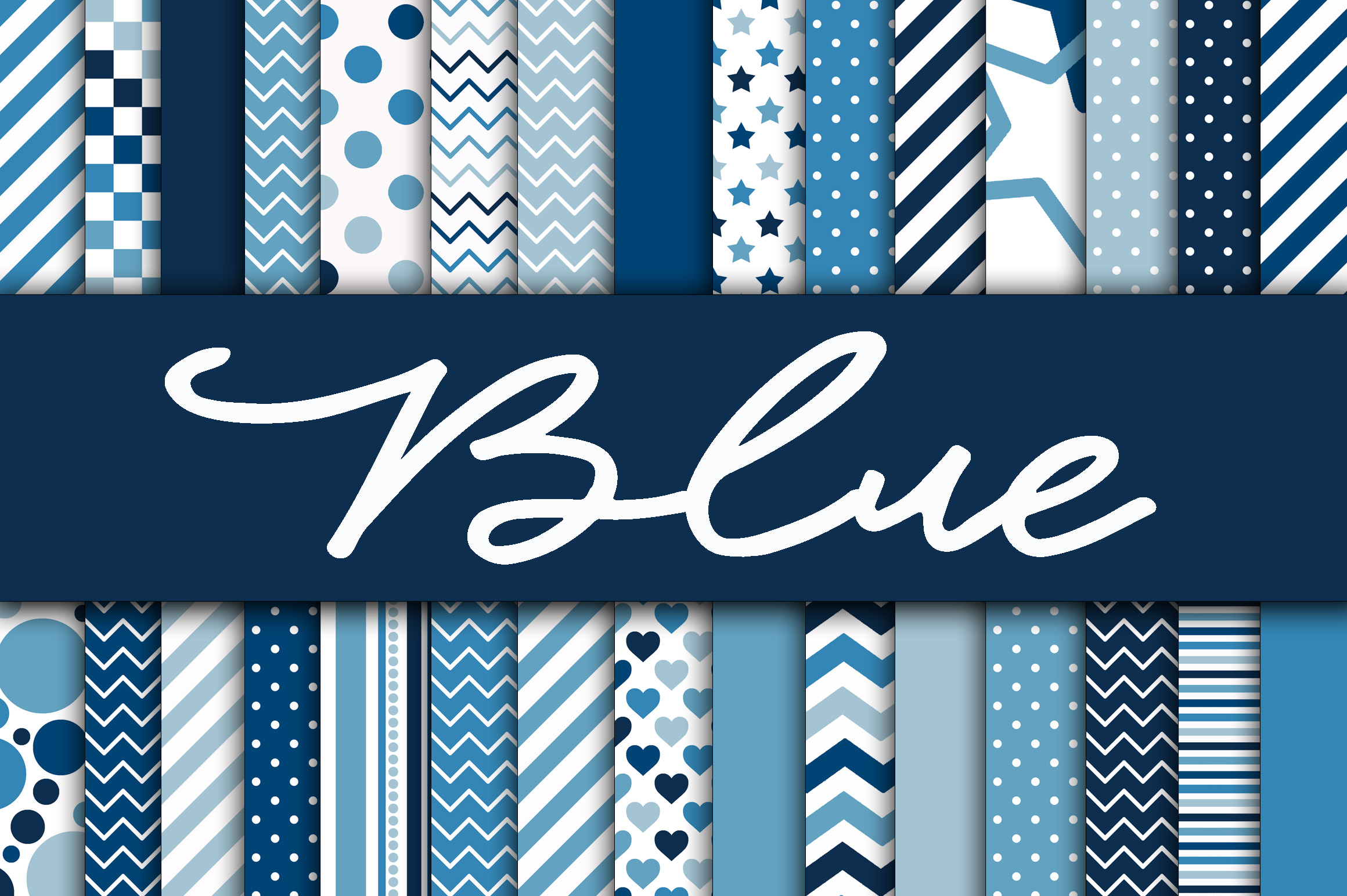 Download Blue Digital Paper - Blue Collection