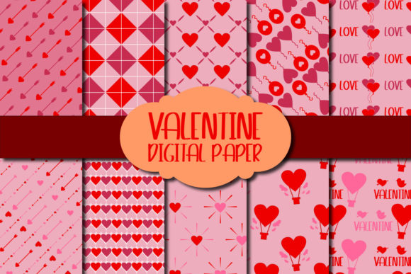 Download Valentine Digital Paper II - Valentine digital paper Collection