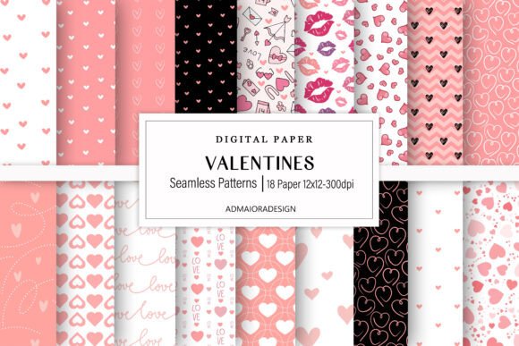 Download Valentine Digital Paper - Valentine digital paper Collection