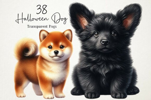 Download Cute Halloween Dog Clipart PNG - Premium Resources