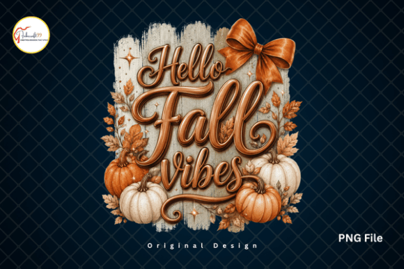 Download Autumn Pumpkin Bow Hello Fall Vibes PNG - Fall vibes png Collection