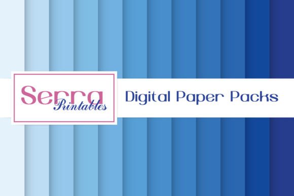 Download Shades of Blue Digital Paper Pack - Blue Collection