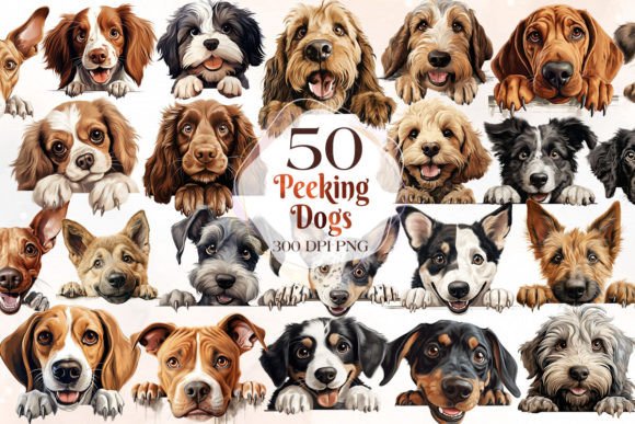 Download Peeking Dog Clipart Bundle Part 4 - Premium Resources